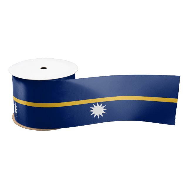 Nauru Flag Satin Ribbon (Spool)