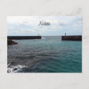 nauru harbour postcard