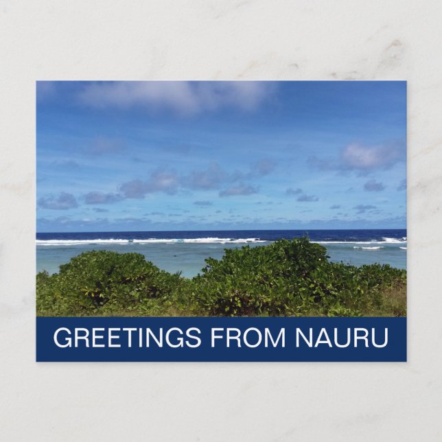 nauru island greetings postcard (Front)