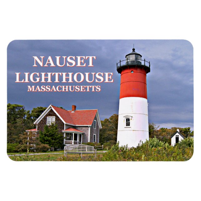 Nauset Lighthouse, Cape Cod Mass Flexi Magnet (Horizontal)