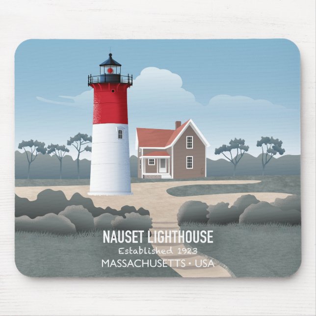 Nauset Lighthouse Mouse Mat (Front)