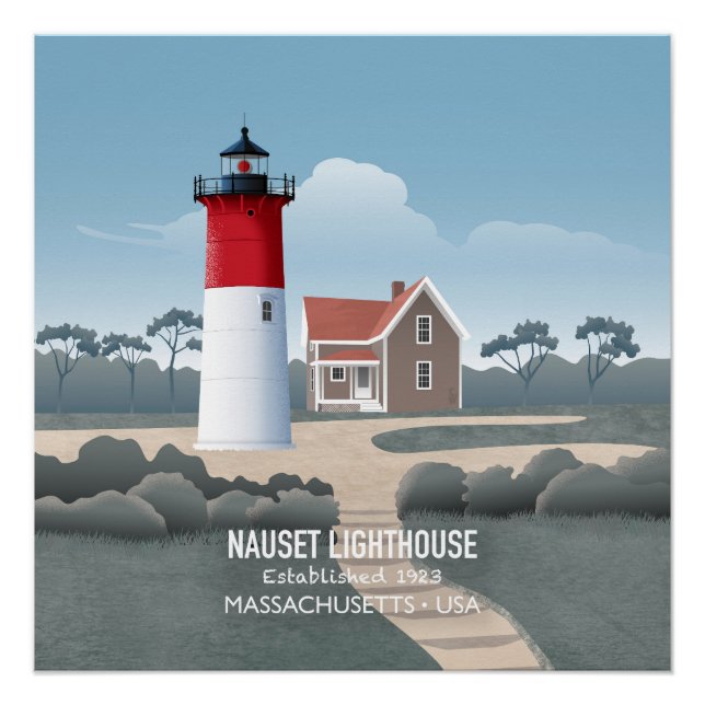 Nauset Lighthouse Poster (Front)