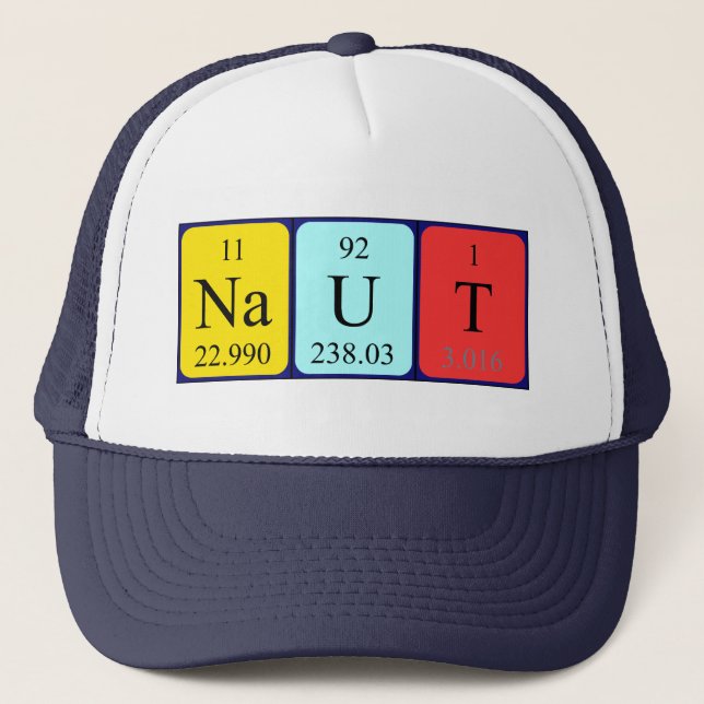 Naut periodic table name hat (Front)
