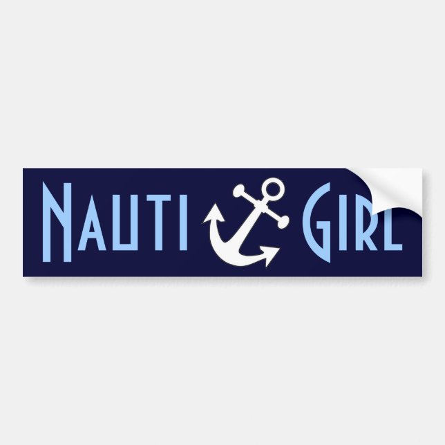 Nauti Girl Bumper Sticker (Front)