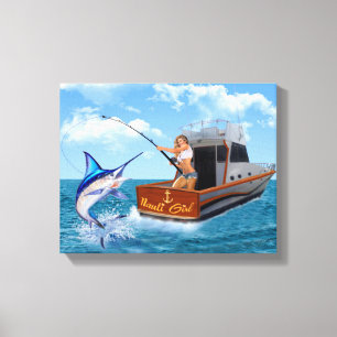 NAUTI GIRL CANVAS PRINT