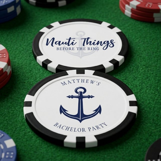 Nauti Things Before the Ring Anchor Bachelor Poker Chips (Creator Uploaded)