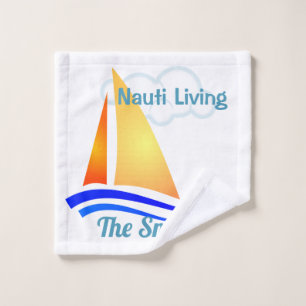 Nauti Thoughts Nautical Sailboat Bath Towel Set