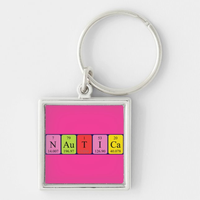 Nautica periodic table name keyring (Front)