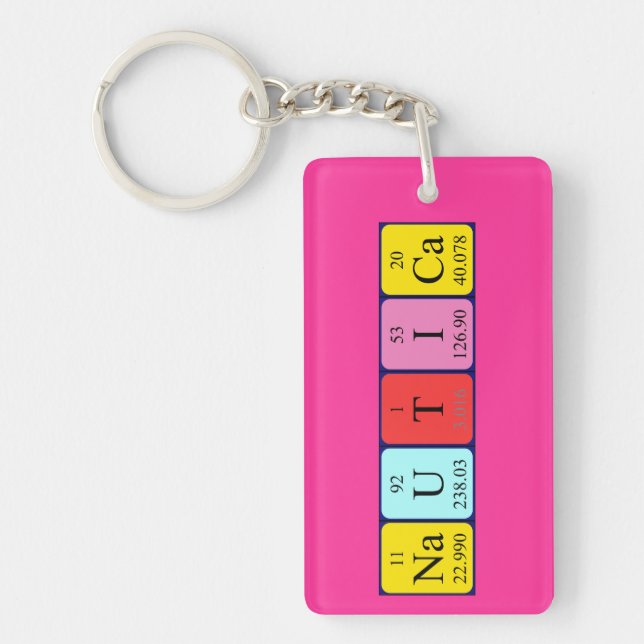 Nautica periodic table name keyring (Front)
