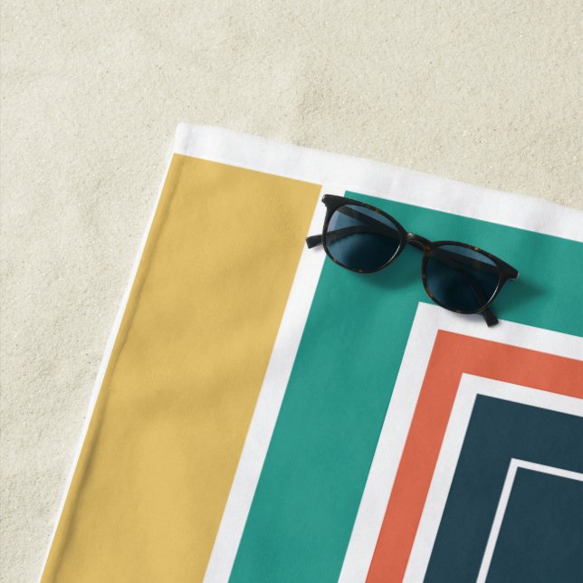 Nautica style beach blanket (In Situ)