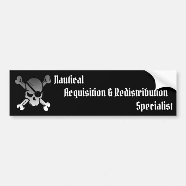 Nautical Acquisition & Redistribution Specialist Bumper Sticker (Front)