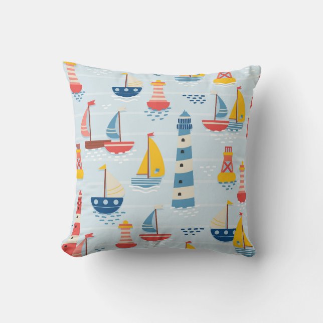 Nautical Adventures Cushion (Front)