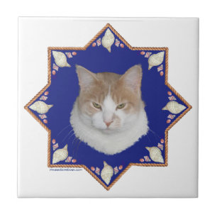 Nautical Alfie Cat Tile