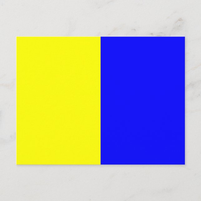 Nautical Alphabet Flag Signal Letter K Postcard (Front)