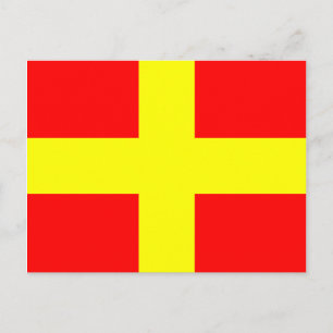 Nautical Alphabet Flag Signal Letter R Postcard