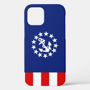 Nautical American Yacht Flag Anchor iPhone 12 Case