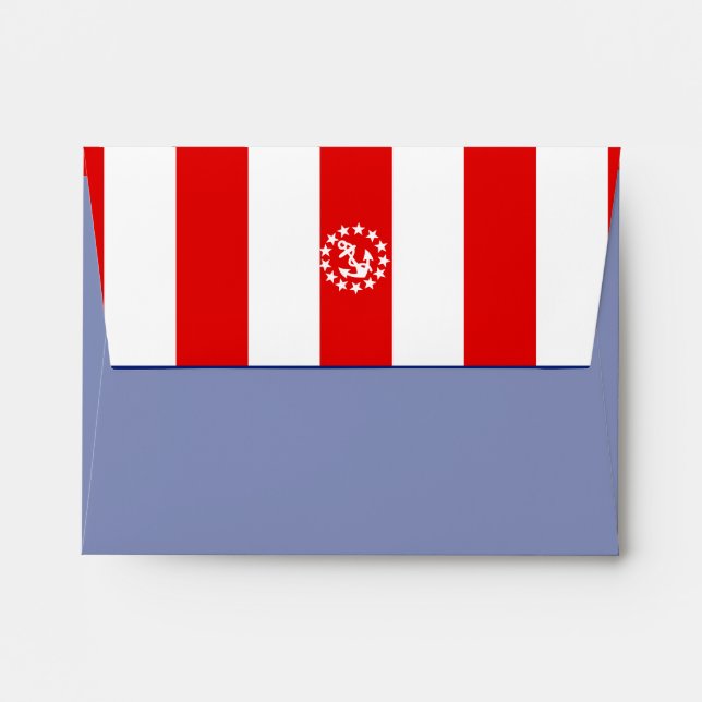 Nautical American Yacht Flag Decor Envelopes (Back (Top Flap))