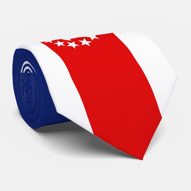 Nautical American Yacht Flag is at the Marina Tie (Rolled)