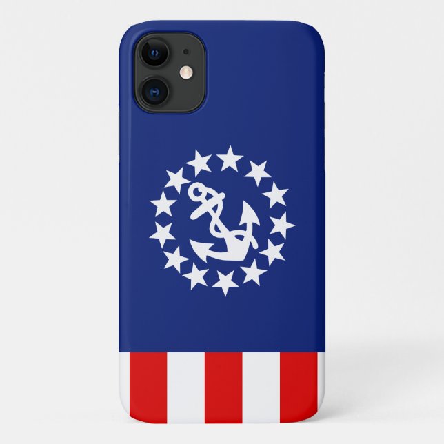 Nautical American Yacht Flag Patriot Colours Case-Mate iPhone Case (Back)