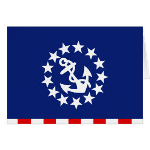 Nautical American Yacht Flag Symbol