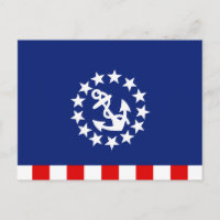 Nautical American Yacht Flag Symbol