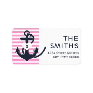 Nautical Anchor Address Labels