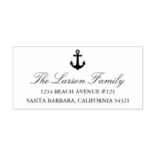 Nautical Anchor Address Stamp