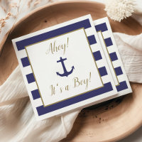 Nautical Anchor "Ahoy! It's a Boy!" Baby Shower