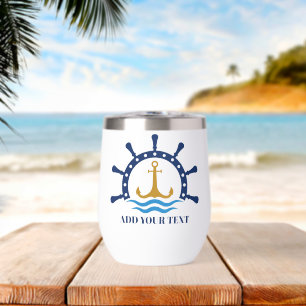 Nautical Anchor and Ship Wheel Personalised