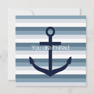 Nautical Anchor Baby Shower Invitation