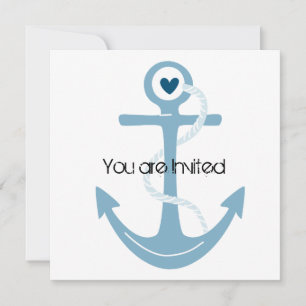 Nautical Anchor Baby Shower Invitation