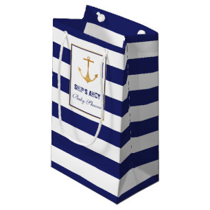 Nautical Anchor Baby Shower Small Gift Bag