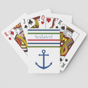 Nautical Anchor Bicycle Playing Cards
