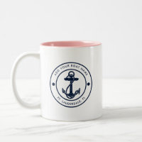 Nautical Anchor Boat and Name Custom