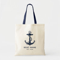 Nautical Anchor Boat Name and Year Custom