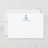 Nautical Anchor Boat Name Captain Custom