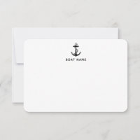 Nautical Anchor Boat Name Captain Custom