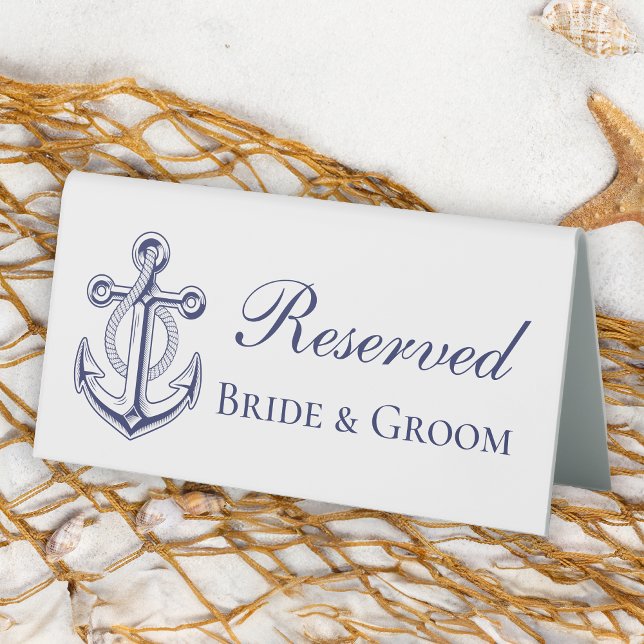 Nautical Anchor Bride Groom Reserved Wedding (Creator Uploaded)