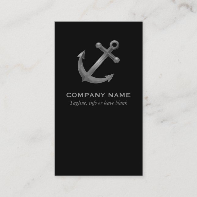 Nautical Anchor Business Card (Front)