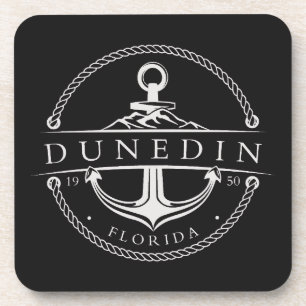 Nautical Anchor Dunedin Florida 1950 Coaster