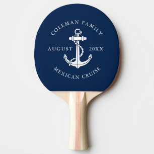 Nautical Anchor Family Cruise Swag Custom Ping Pong Paddle