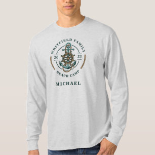 Nautical Anchor Family Matching Custom Sailing  T-Shirt