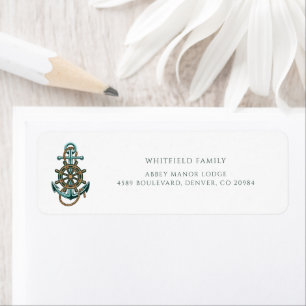 Nautical Anchor Family Return Address
