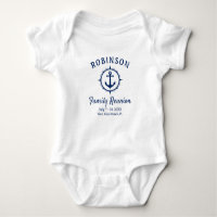 Nautical Anchor Family Reunion Navy Blue & White