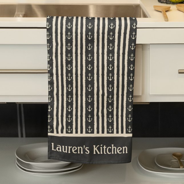 Nautical Anchor Fisherman Boating Tea Towel (Creator Uploaded)