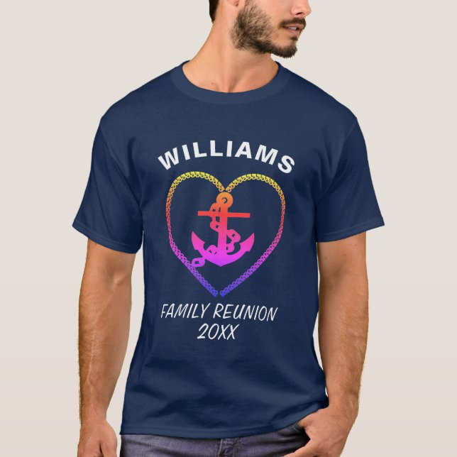 Nautical Anchor Heart T-Shirt (Front)