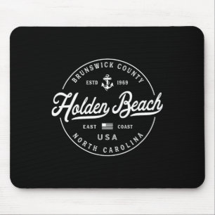 Nautical Anchor Holden Beach North Carolina Travel Mouse Mat