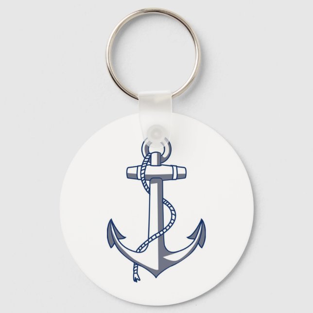 Nautical Anchor Key Ring (Front)