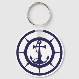 Nautical Anchor Key Ring