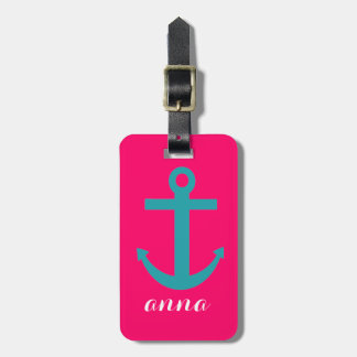 Nautical Anchor Luggage Tag